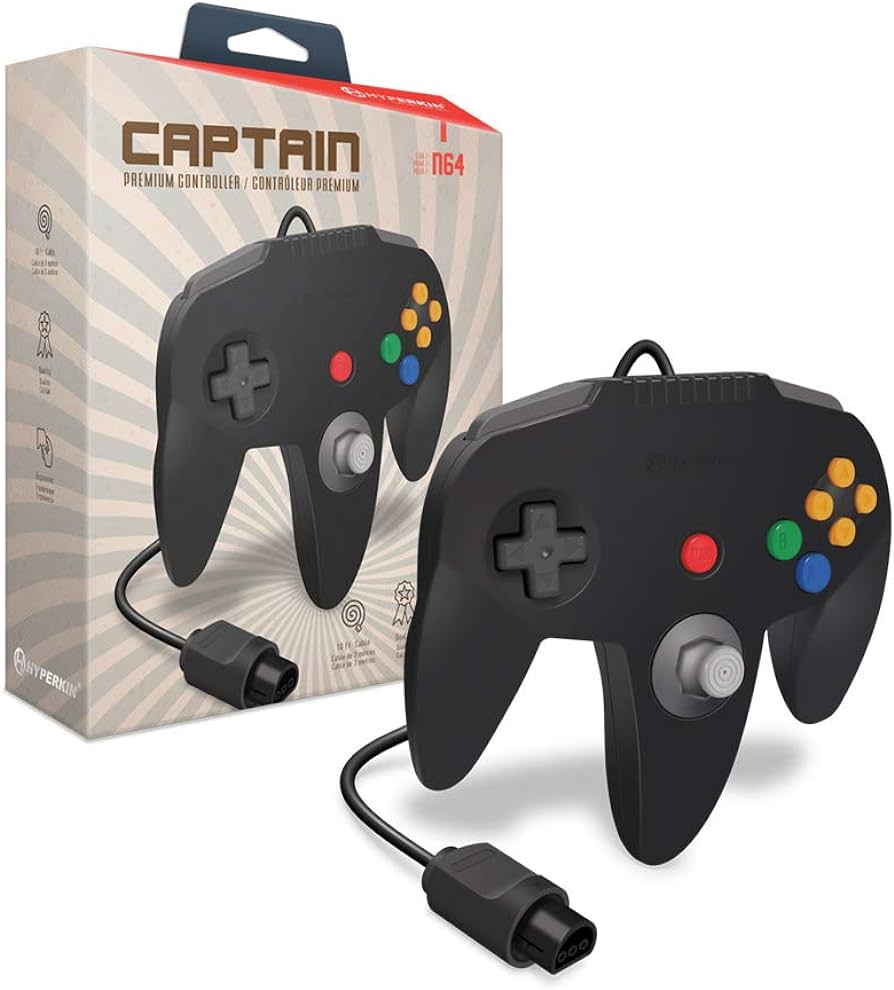 "Captain" Premium Controller For N64 Black - Hyperkin (Y1)